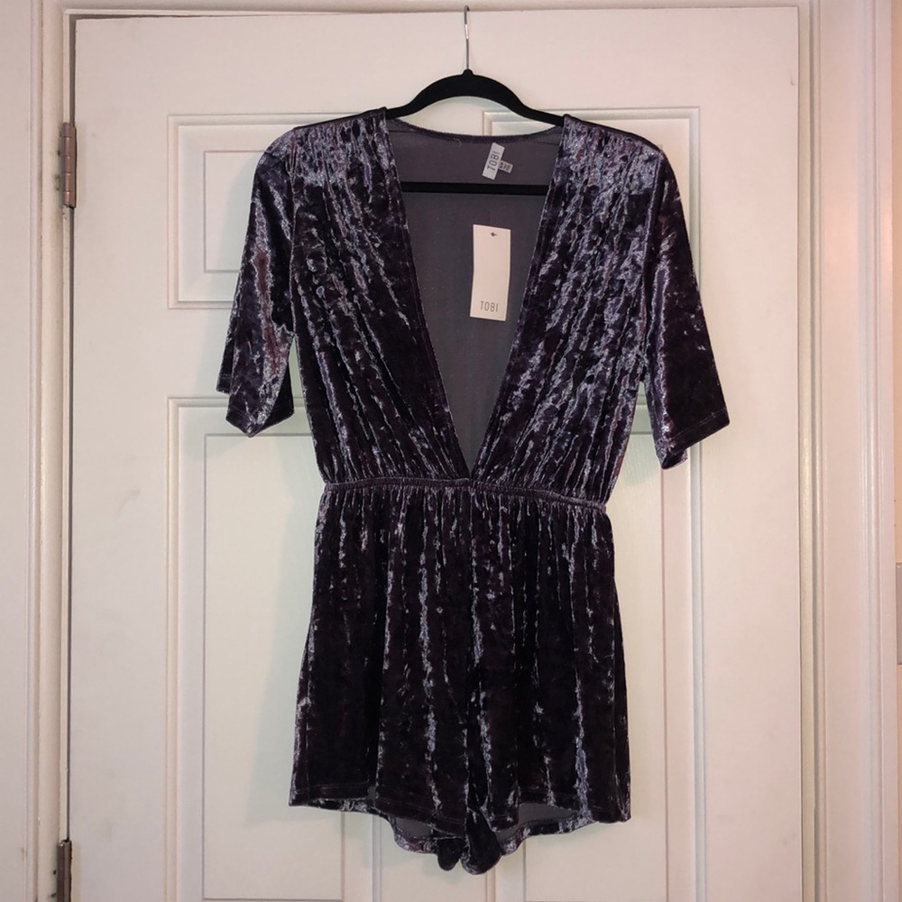 Crushed Velvet Romper